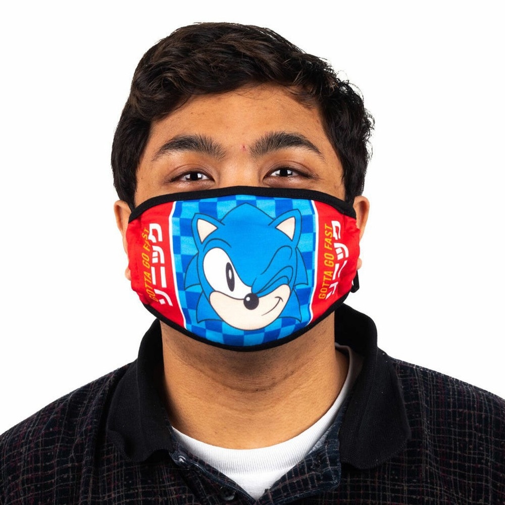 Sonic 3 Pack Adjustable Face Covers